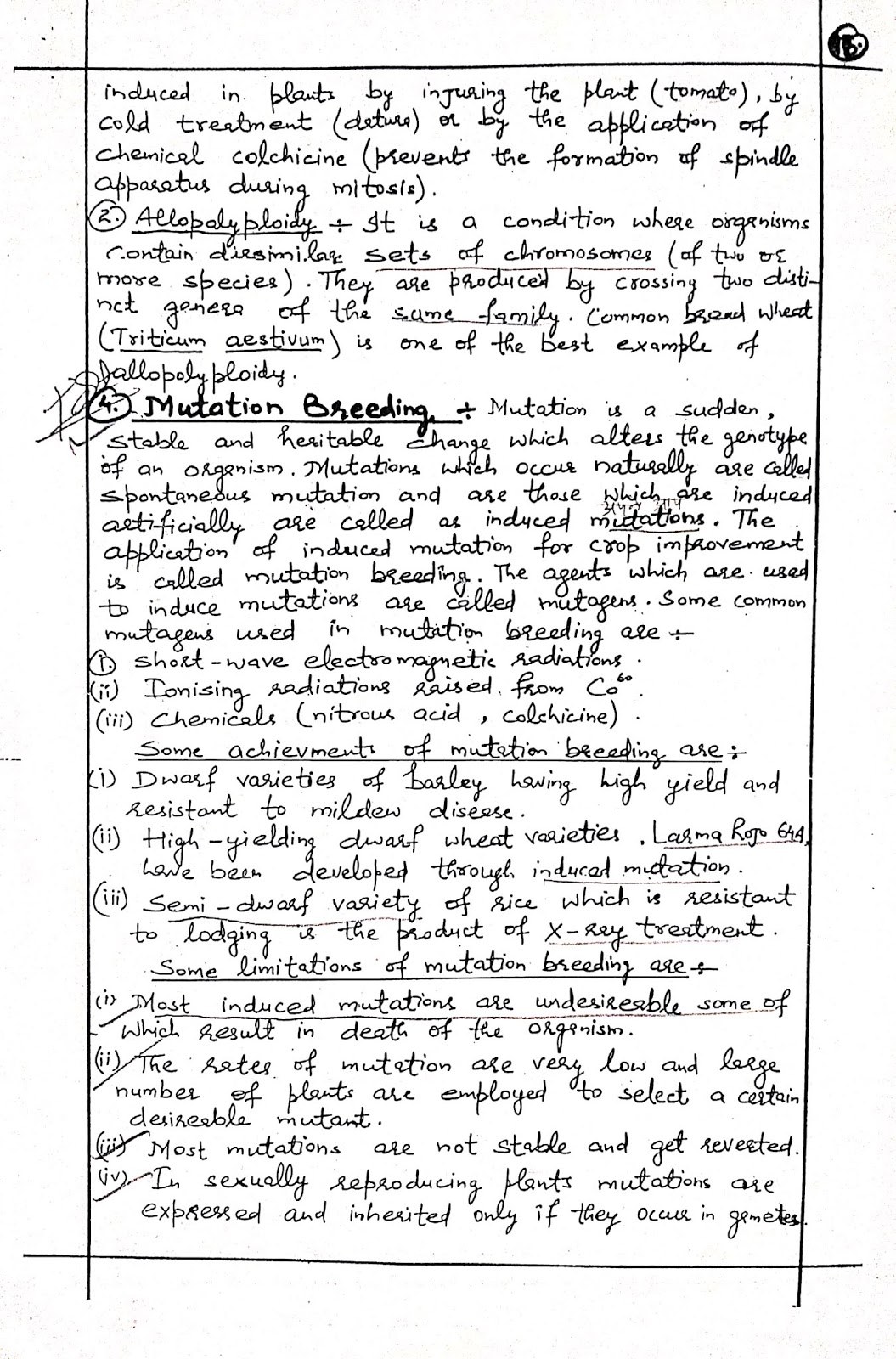 Microbes in Human welfare Handwritten Notes For Class 12th Botany