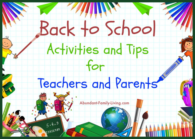 Back to School Activities and Tips for Teachers and Parents