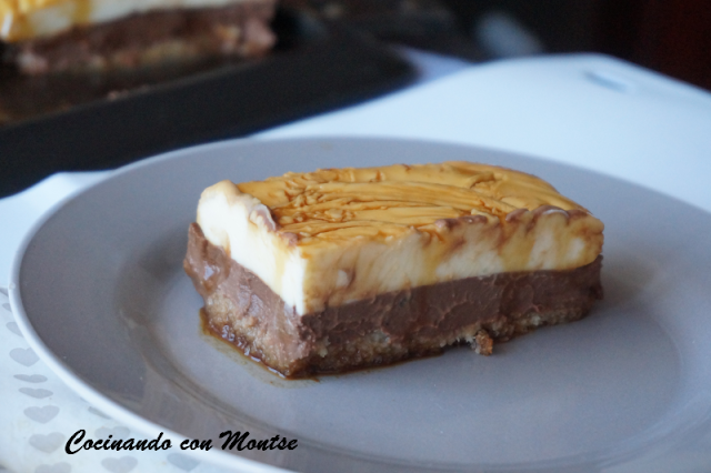 Flan De Chocolate Blanco Y Negro Sin Horno
