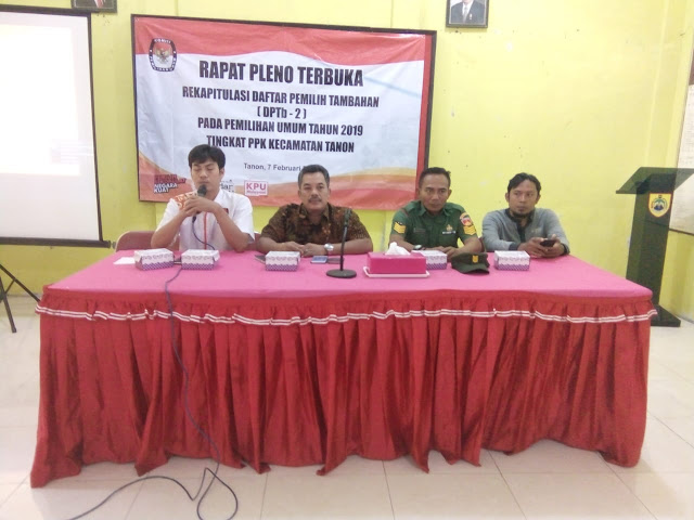 Rekapitulasi Daftar Pemilih Tambahan Kec. Tanon Rekapitulasi Daftar Pemilih Tambahan Kec. Tanon