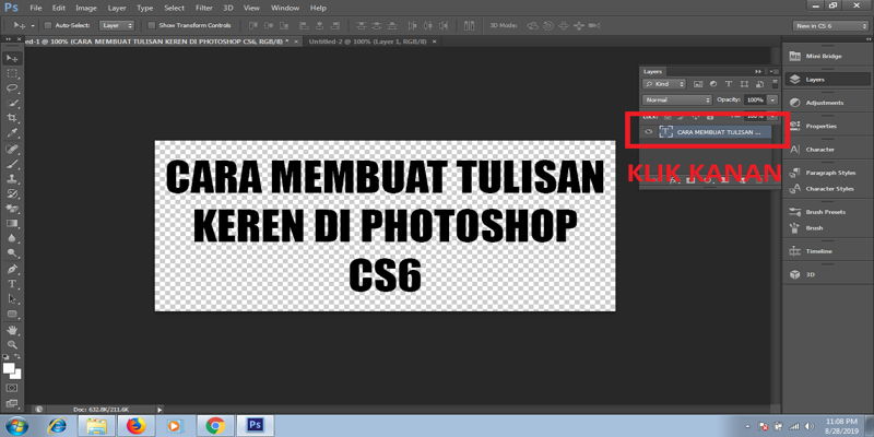 Cara Membuat Tulisan/Text Menjadi Keren Di Photoshop CS6 - Semua Hal Tentang Teknologi