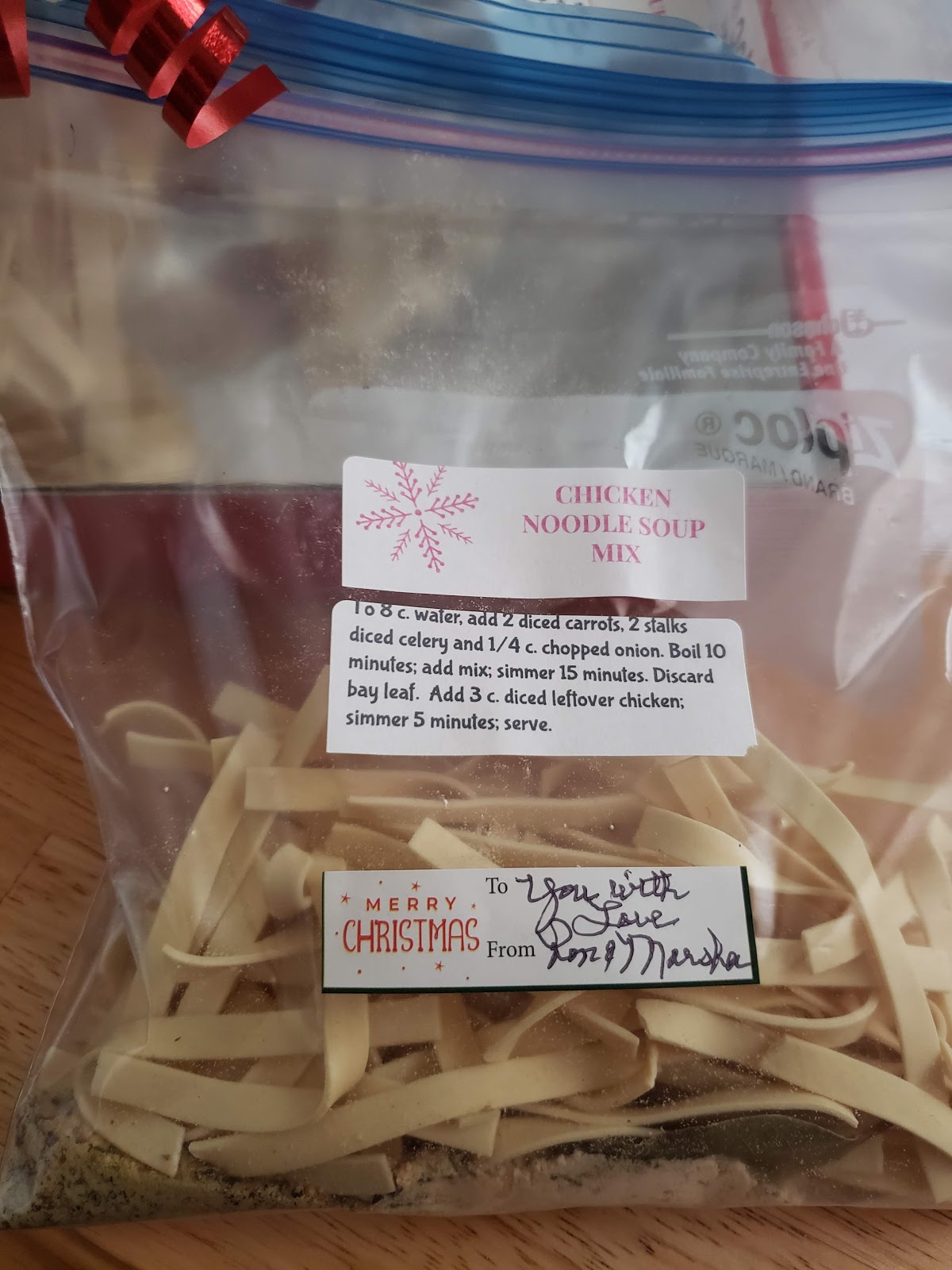 The Better Baker Chicken Noodle Soup Mix (In a Jar or Bag)