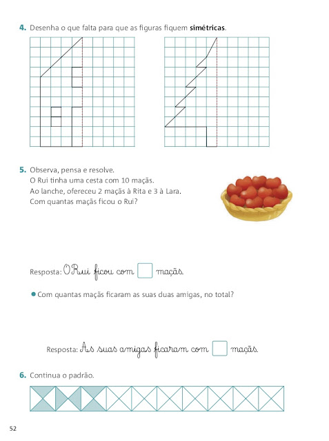 fichas 1 ano matematica