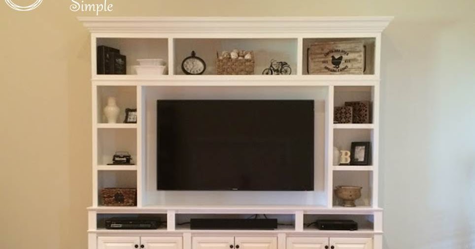 Downright Simple Diy Tv Built In Wall Unit - How To Build A Built In Tv Wall Unit