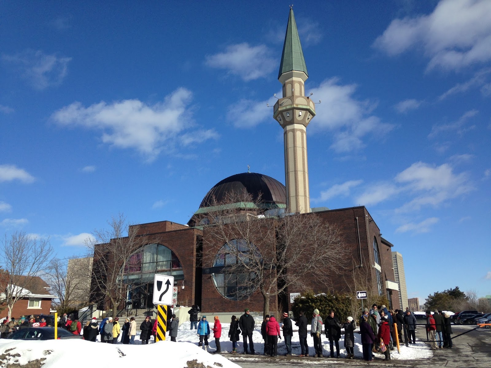 Mary Ellen Kot Rally at the Ottawa Mosque