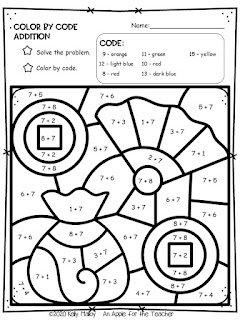 Chinese New Year Addition Color By Number Money