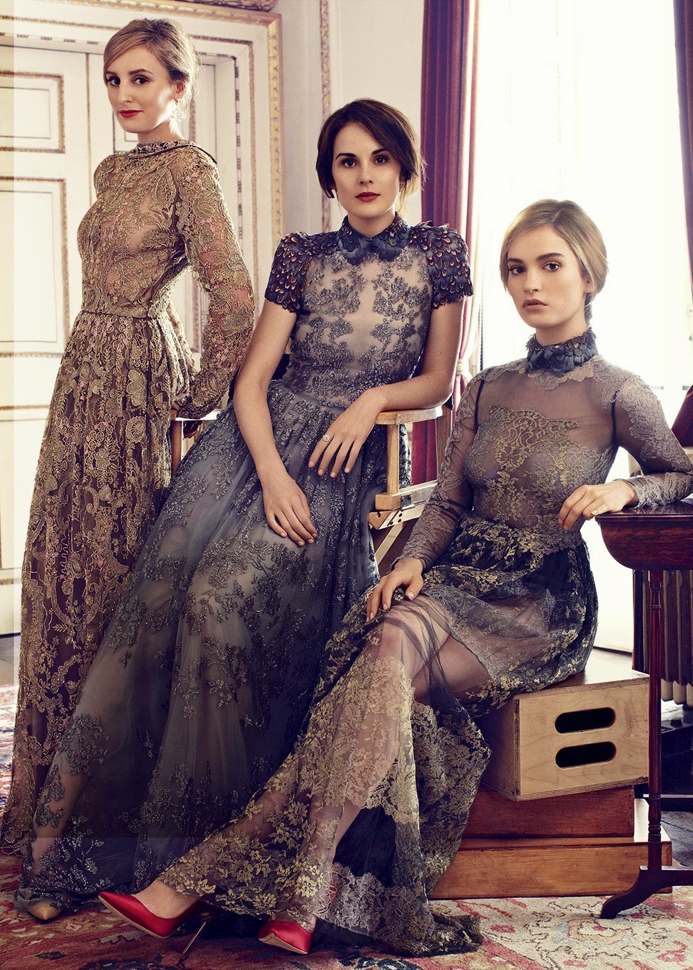 Downton Abbey in Harper's Bazaar