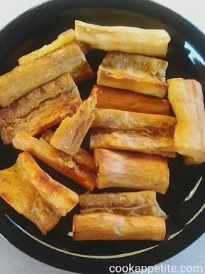 Learn how to make crispy fried yuca fries that are crispy on the outside, soft and tender on the inside. They are easy to make and are a great crowd pleaser.