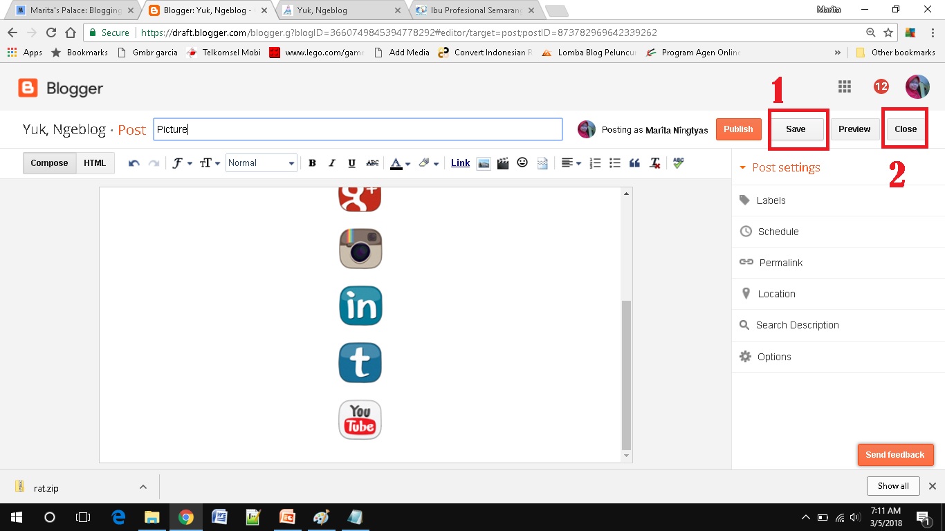cara mudah menambah social media button di blogspot save only cara mudah menambah social media button di blogspot save only