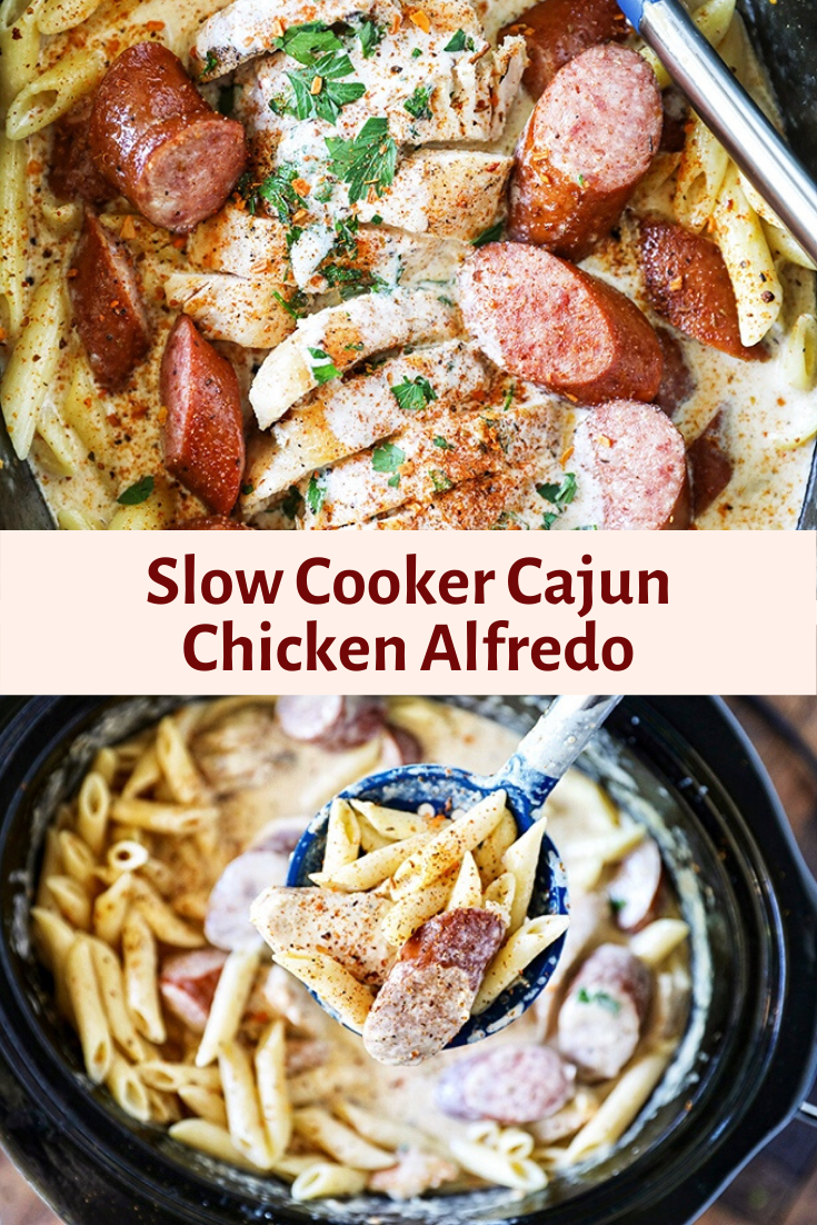 Slow Cooker Cajun Chicken Alfredo slow cooker chicken recipes 