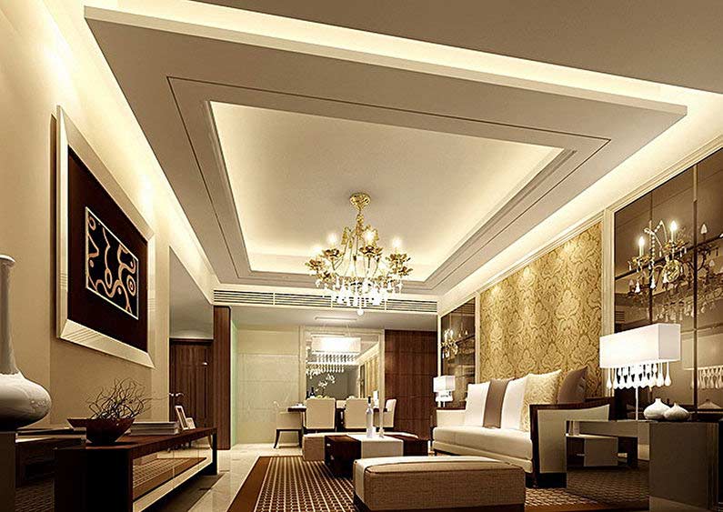 Cool Modern False Ceiling Designs For Living Room 2018