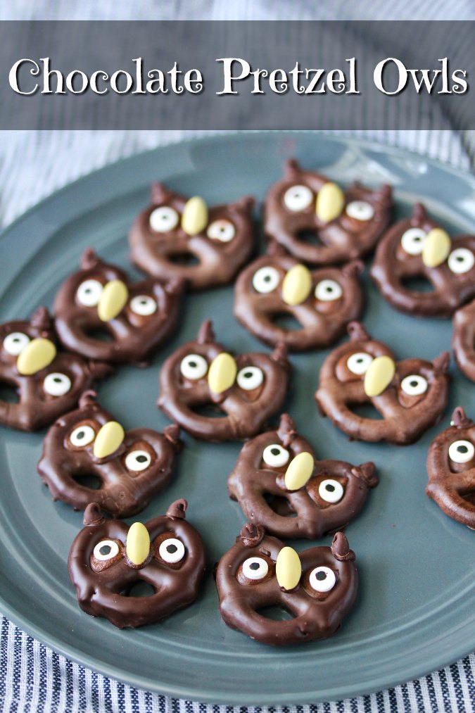 Halloween Pretzel Owls Karen's Kitchen Stories