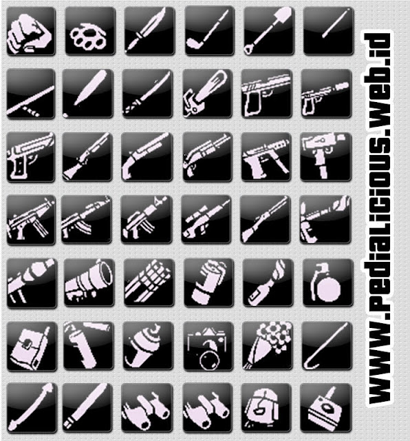 Daftar Senjata GTA San Andreas Weapon List