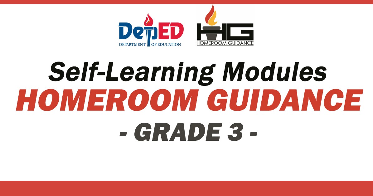 Homeroom Guidance Self Learning Modules For Grade 3 Deped Click