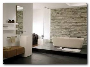 Bild-Wunderbare-helle-Badewanne-und-schwimmende-Spülen-geeignet-für-badezimmer-Bodenfliesen-Ideen