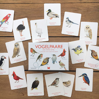 "Vogelpaare - Das Memo-Spiel" wurde von Christine Berrie illustriert und erschien im Laurence King Verlag
