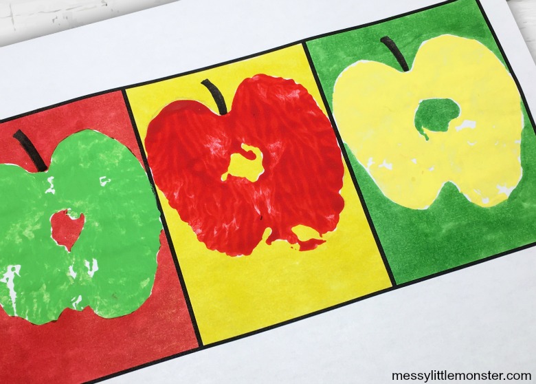 pop art apple