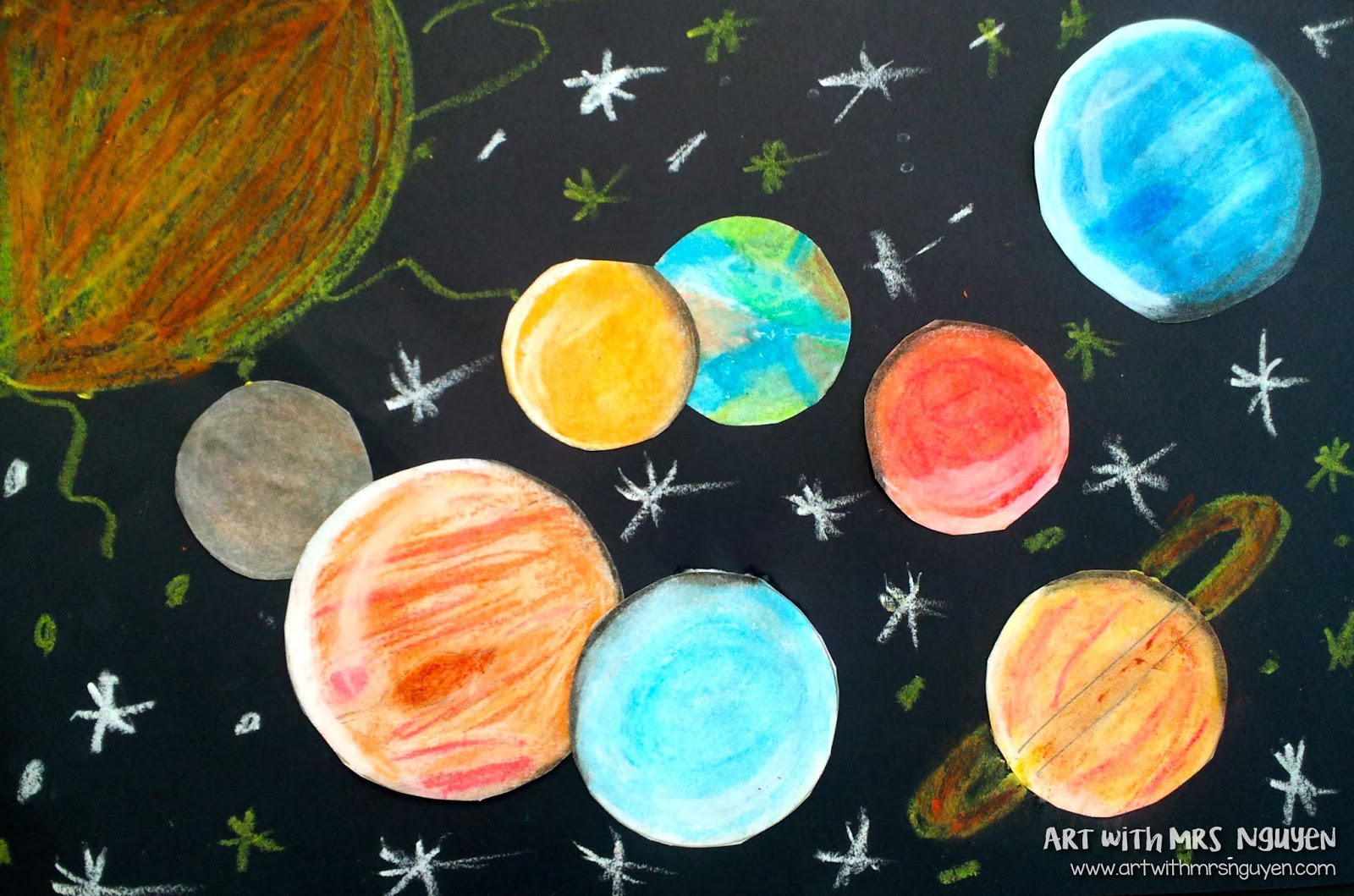 solar system paintings