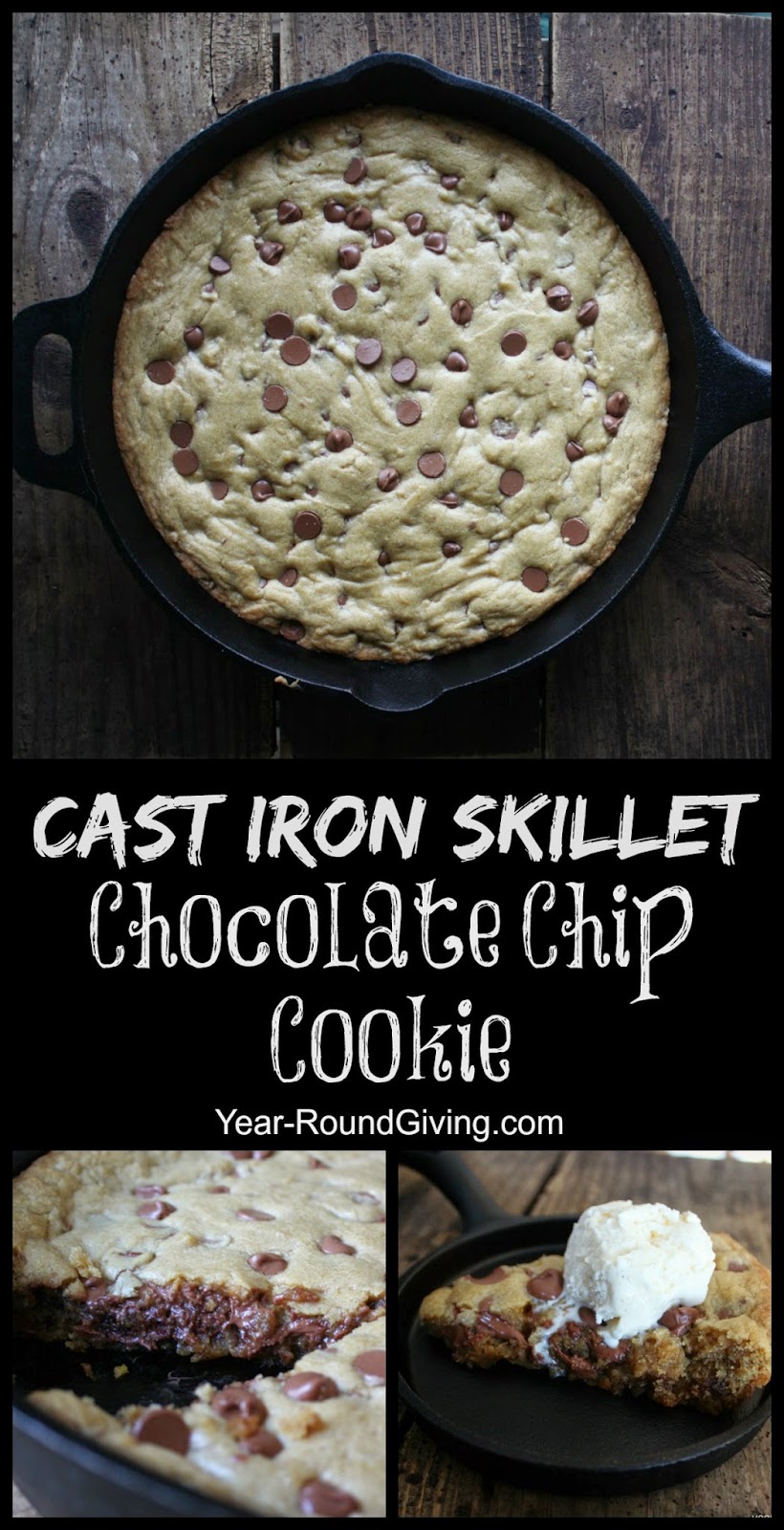 Cast-Iron Skillet Chocolate Chip Cookie – Garden & Gun
