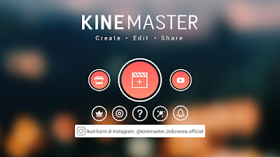 cara membuka proyek baru di kinemaster