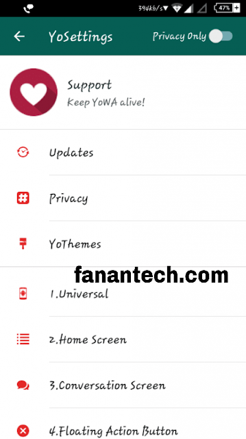 تحميل برنامج يو واتساب YoWhatsApp v8 ضد الحظر اخر اصدار 2020 YOWA من ميديا فاير تحميل برنامج يو واتساب YoWhatsApp v8 ضد الحظر اخر اصدار 2020 YOWA من ميديا فاير