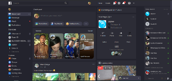 facebook dark mode
