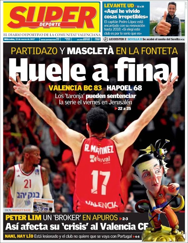 Valencia, Superdeporte: "Huele a final"