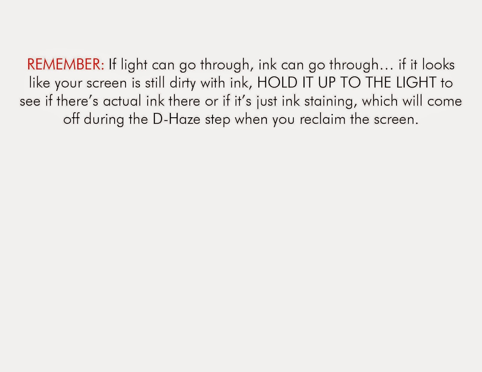 AHS Screen Printing HOW TO CLEAN OILBASED INK from squeegees