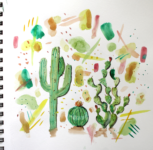 punk projects: 30 Days of Watercolor- Week 1 Check in