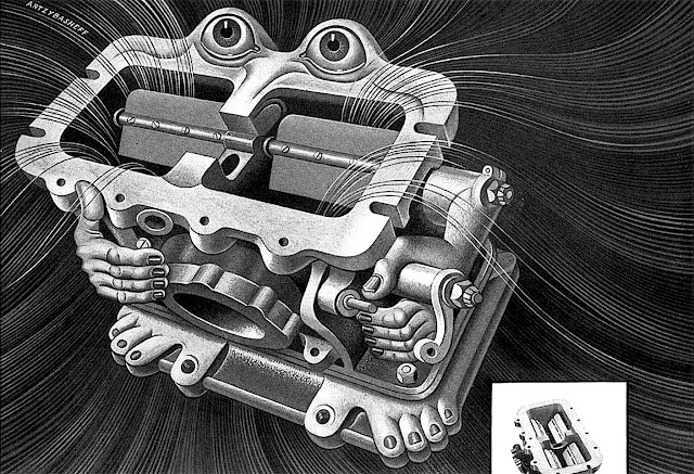 Boris Artzybasheff a Boris Artzybasheff illustration of a carburetor