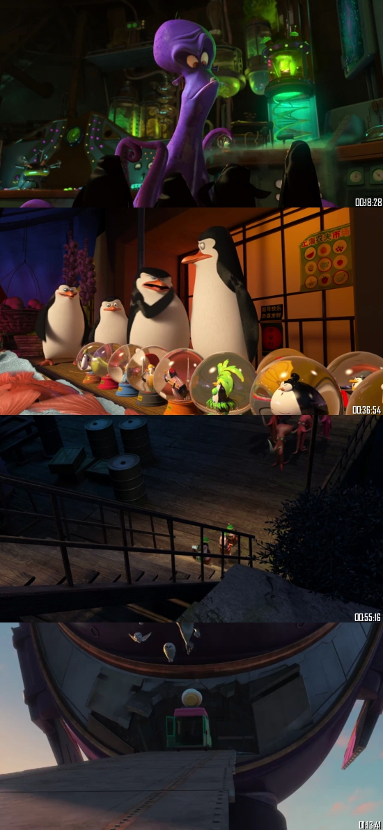 Penguins Of Madagascar 2014 BRRip 720p 480p Dual Audio Hindi English Full Movie Download