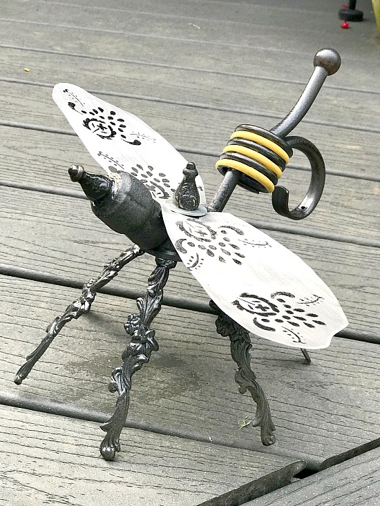 How to Make a Metal Garden Bee Sculpture