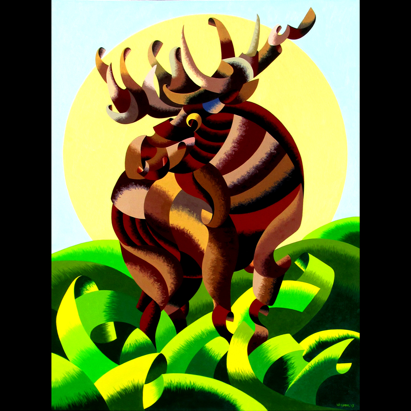 Mark Adam ster Mark ster Abstract Geometric Moose Wildlife