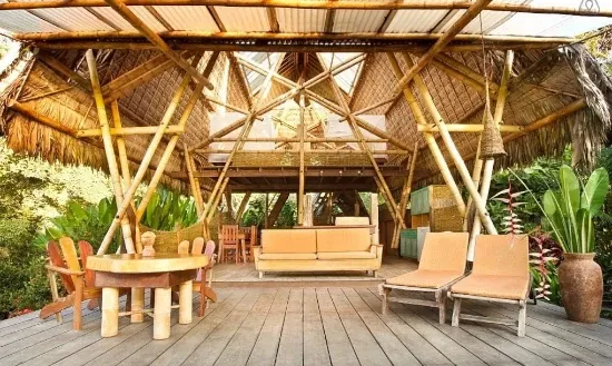 desain warung kopi sederhana dari bambu desain warung kopi dari bambu