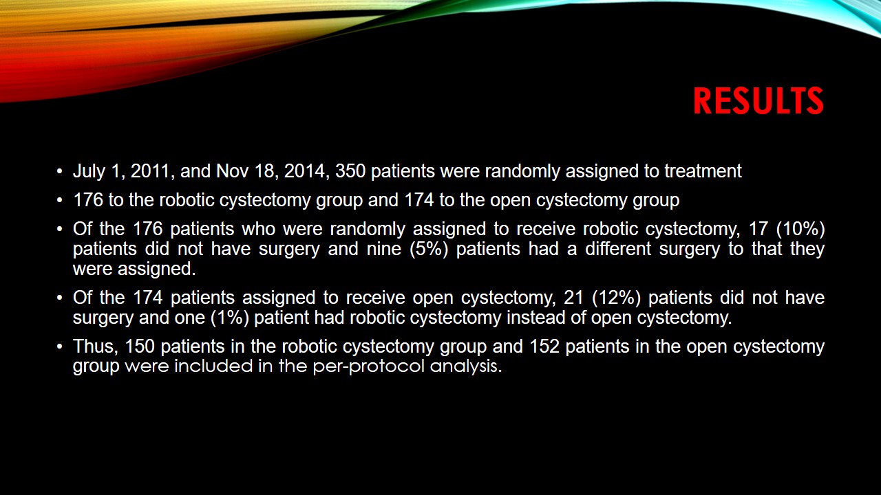 The Family physician Robotassisted radical cystectomy versus open