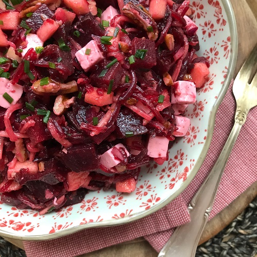 Greenway36: Rote Bete-Salat mit Apfel, Feta und Pecannüssen