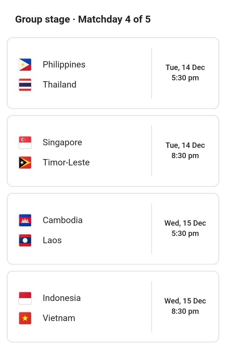 Jadual aff suzuki cup 2021 malaysia