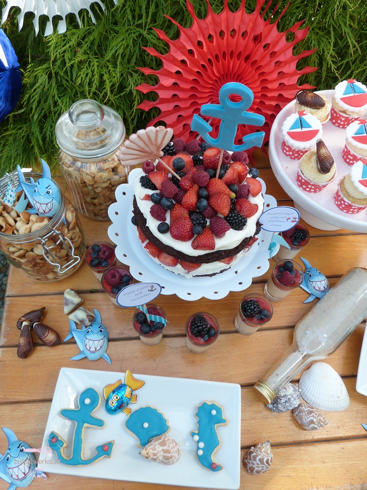 Alle Mann an Deck, hier kommt mein maritimer Geburtstags-Sweet table