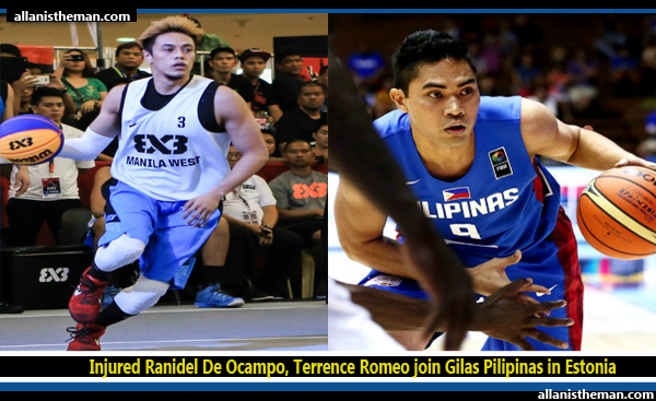 Injured Ranidel De Ocampo, Terrence Romeo join Gilas Pilipinas in Estonia