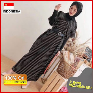 DMB1249 JUMPSUIT OVERALL CARDIGAN 1 KG 4 PCS JOAN V NECK MAXY JUAN V NECK DRESS MAXY ONLY OUTER SALUR STRIPE BARU 2021