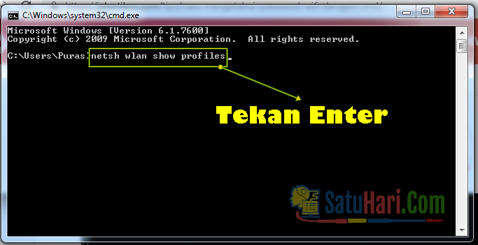 Perintah Cek Wifi- Cara Ngehack Password Wifi Dengan CMD