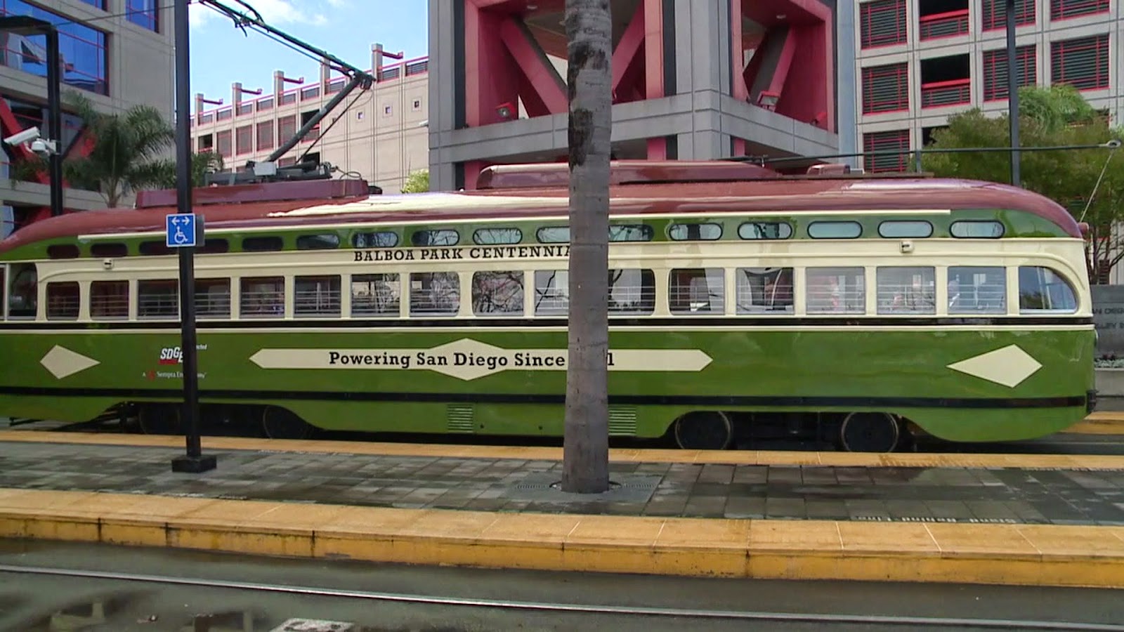 Just A Car Guy restored 1946 streetcar gets back on the San Diego