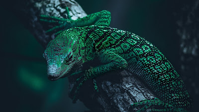 Green lizard