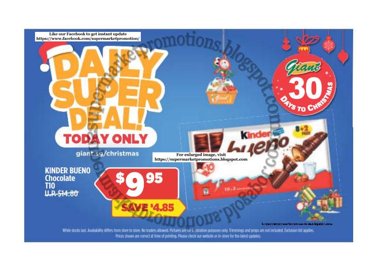 Giant Christmas 30 Days To Christmas Daily Deal 25 November 2019