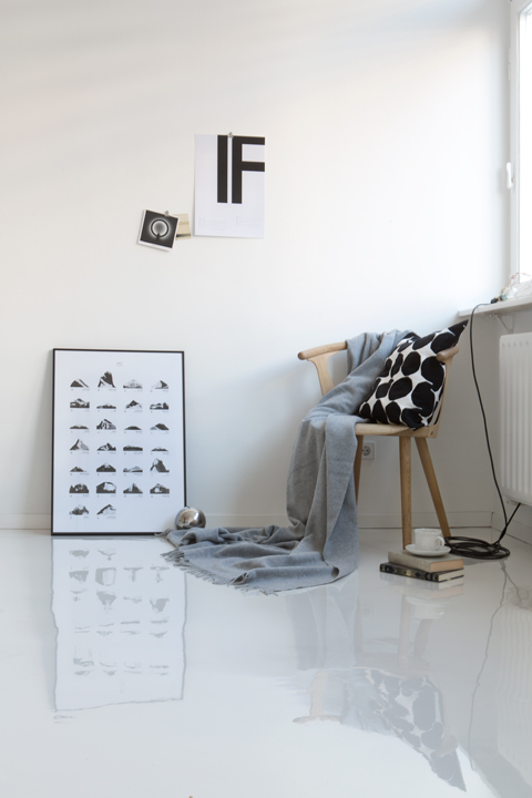 rincón de lectura estilo nórdico