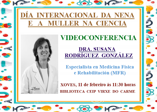 Cartaz Día da Nena e a Muller na Ciencia