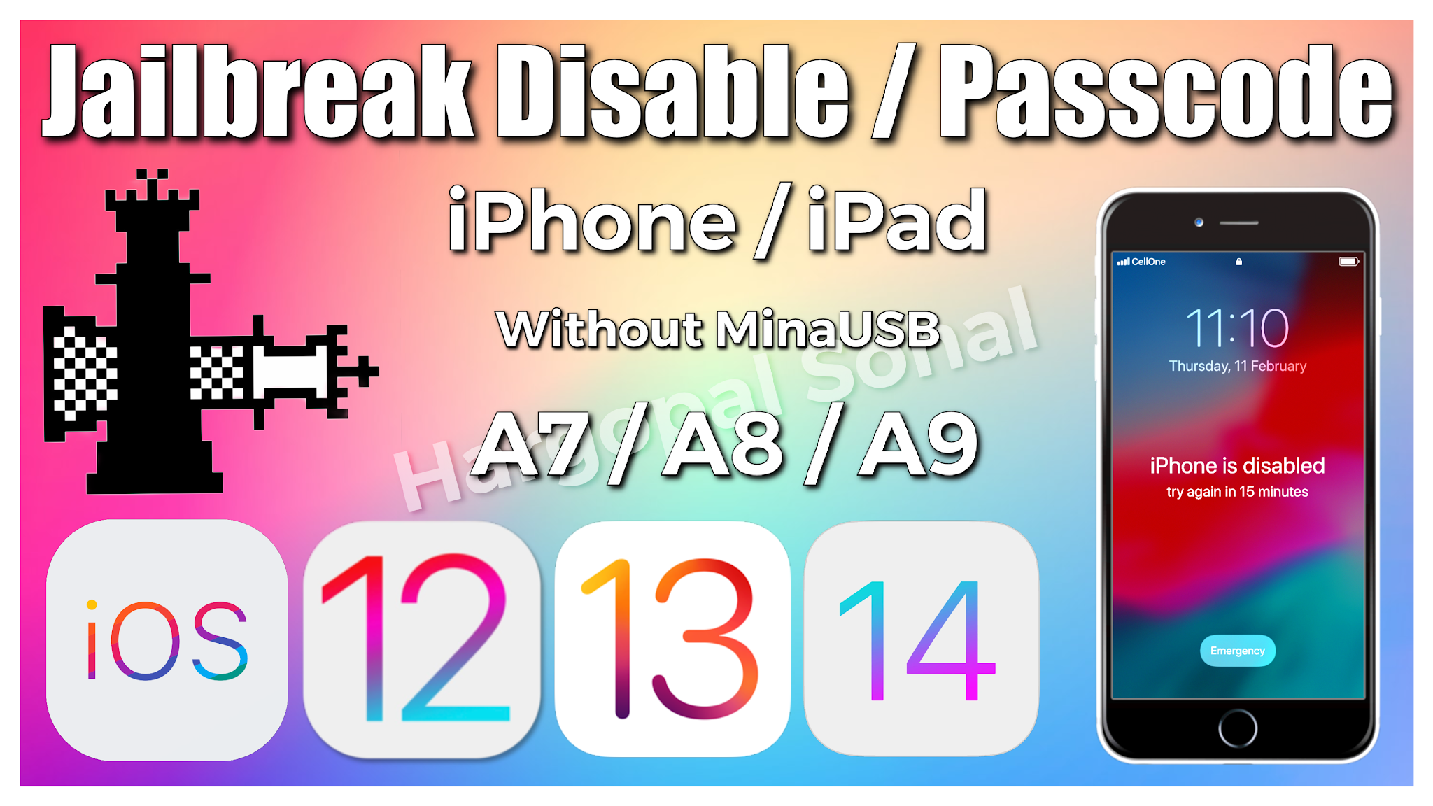 How to jailbreak passcode/disabled iPhone /iPad without MinaUSB | iOS