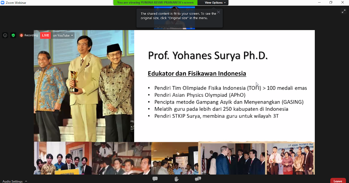 Gerakan Pandai Berhitung Paling Seruuuuuu oleh Prof. Yohanes Surya