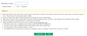 Procedure to Extend Dependent's Exit Re-Entry visa, Who are outside Saudi Arabia - Saudi-Expatriates.com