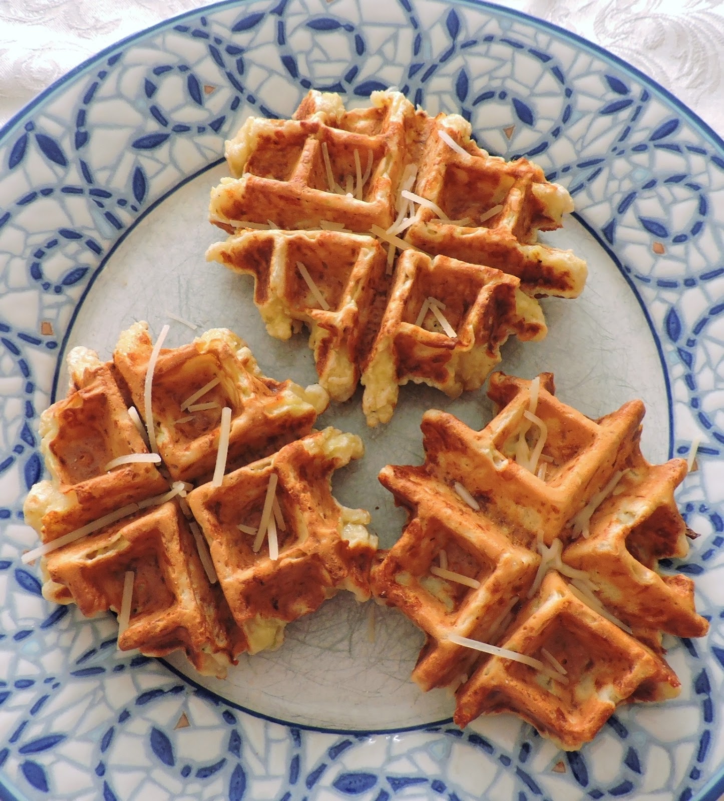 Zucchini Parmesan Waffles